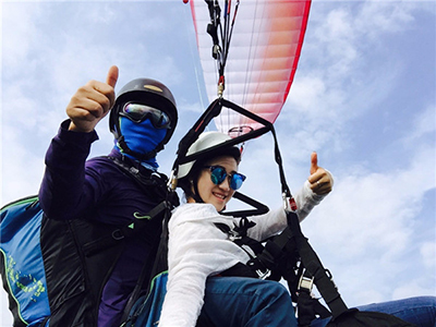 峨眉山滑翔伞体验