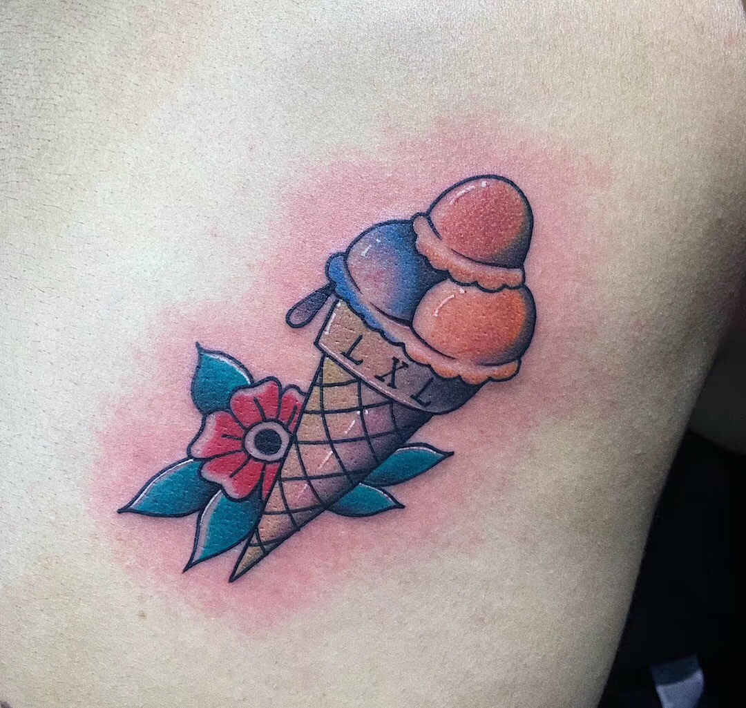 冰淇淋纹身