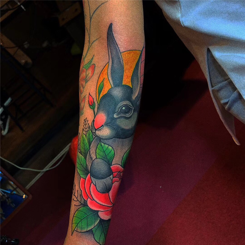 兔子纹身